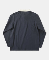 Classic Fit Jersey Tubular Rugby Shirt - Blue Gray