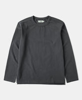 Sun-Washed Cotton Long Sleeve T-Shirt - Vintage Black