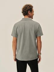 Sharkskin Venice Wash Sueded Cotton Polo