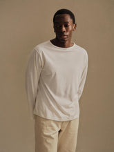 White Japanese Cool Cashmere L/S Mariner Tee
