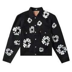 Black Denim Trucker Jacket