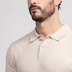 Legacy Polo Sweater -- Beige
