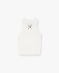Represent X Metallica Local Crew Vest - Flat White