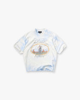 Represent x Beach Boys Script T-Shirt - Blue Tie Dye
