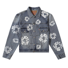 All‑Over Floral Print Streetwear Jacket