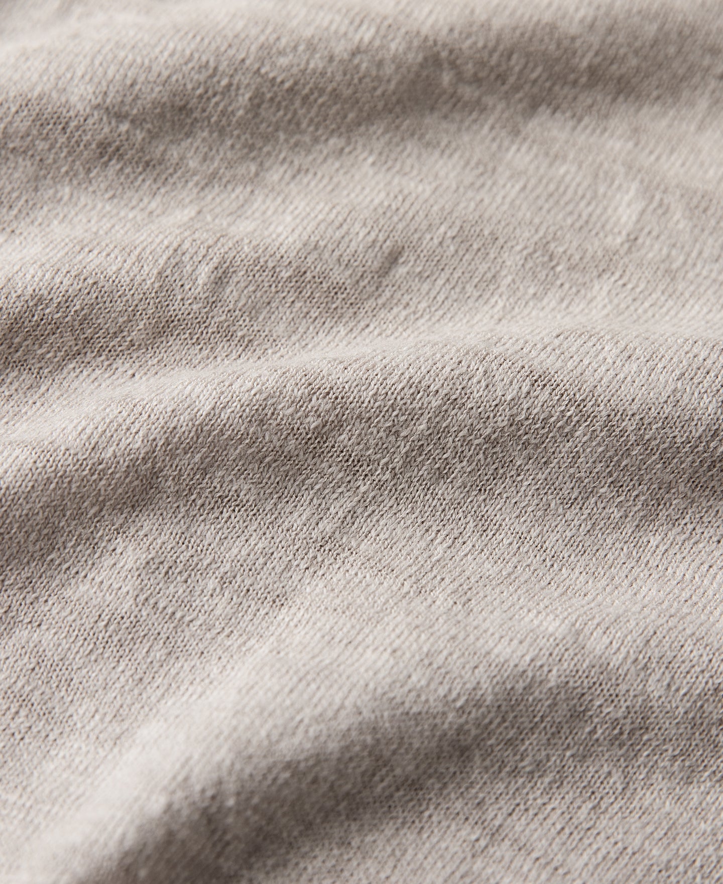 Lightweight Slub Cotton Knit Polo - Oatmeal