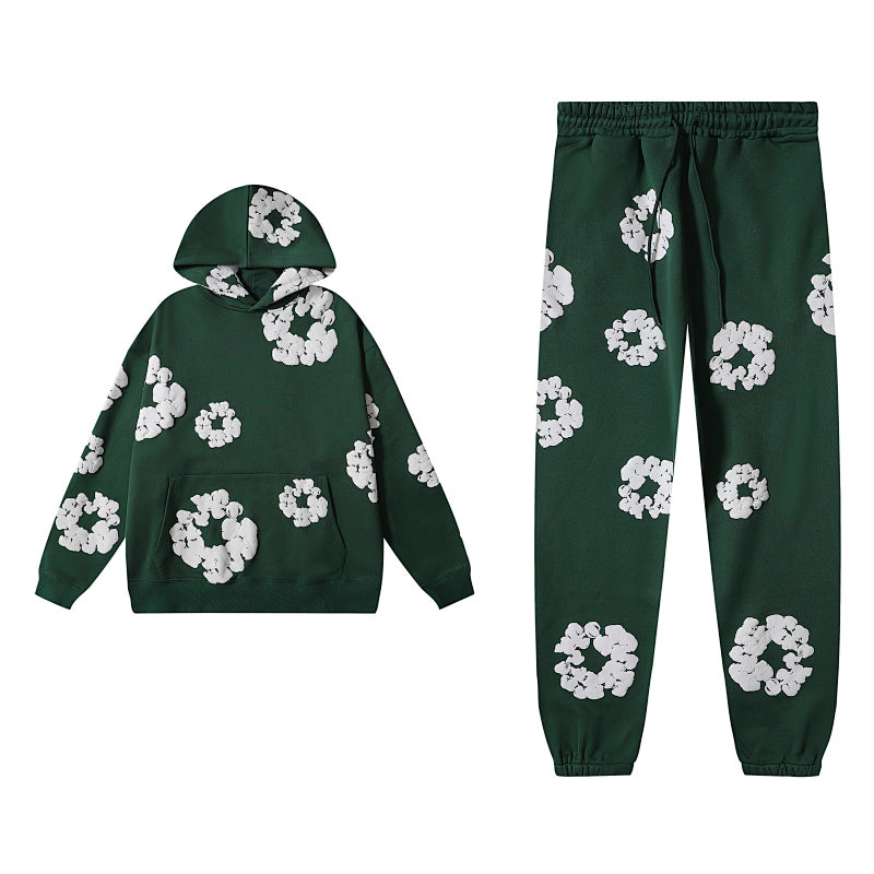 Green Hoodie & Sweatpants Set