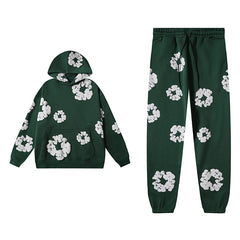 Green Hoodie & Sweatpants Set