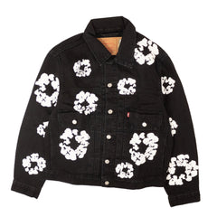 Black All Over Denim Type Jacket