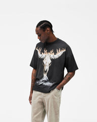 British Cowboys T-Shirt - Stained Black
