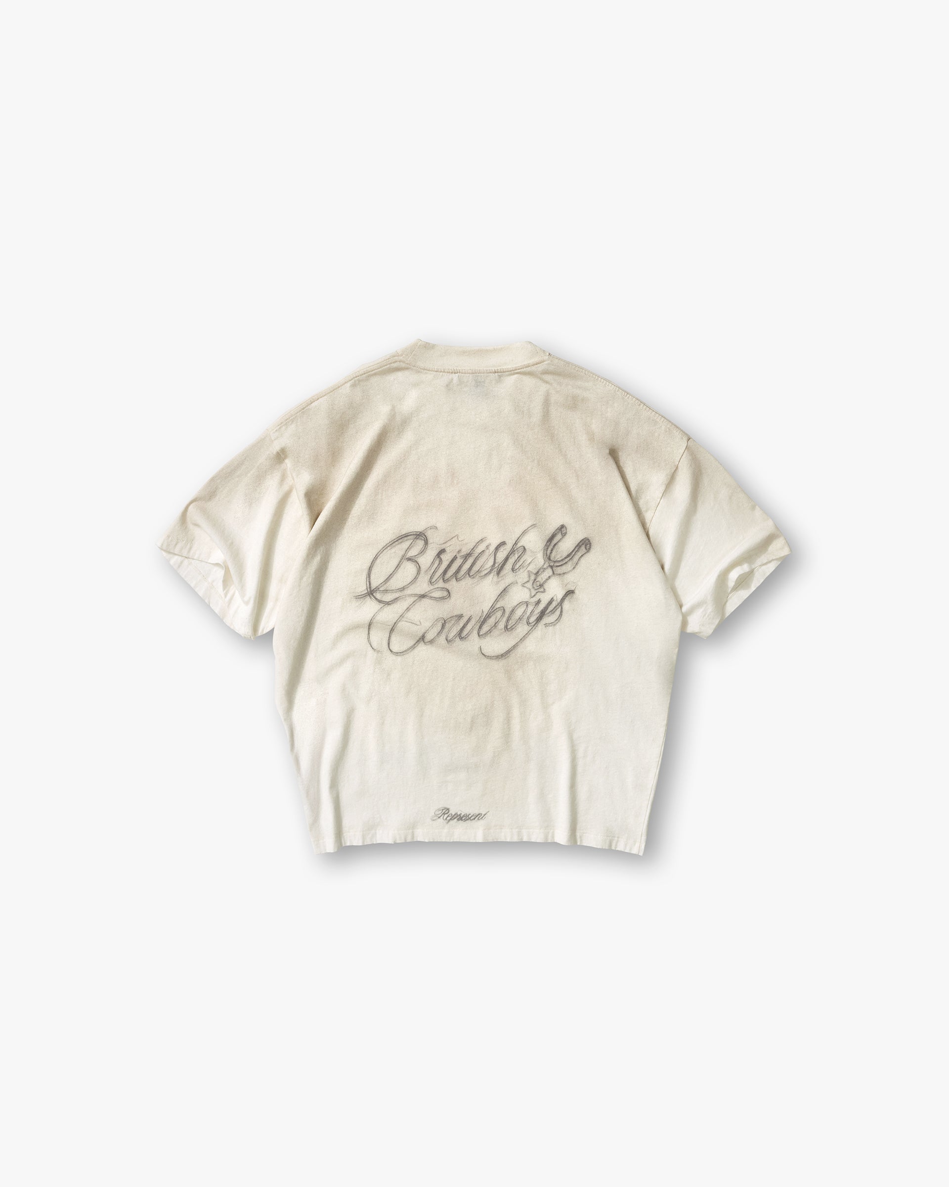 British Cowboys T-Shirt - Washed Ecru