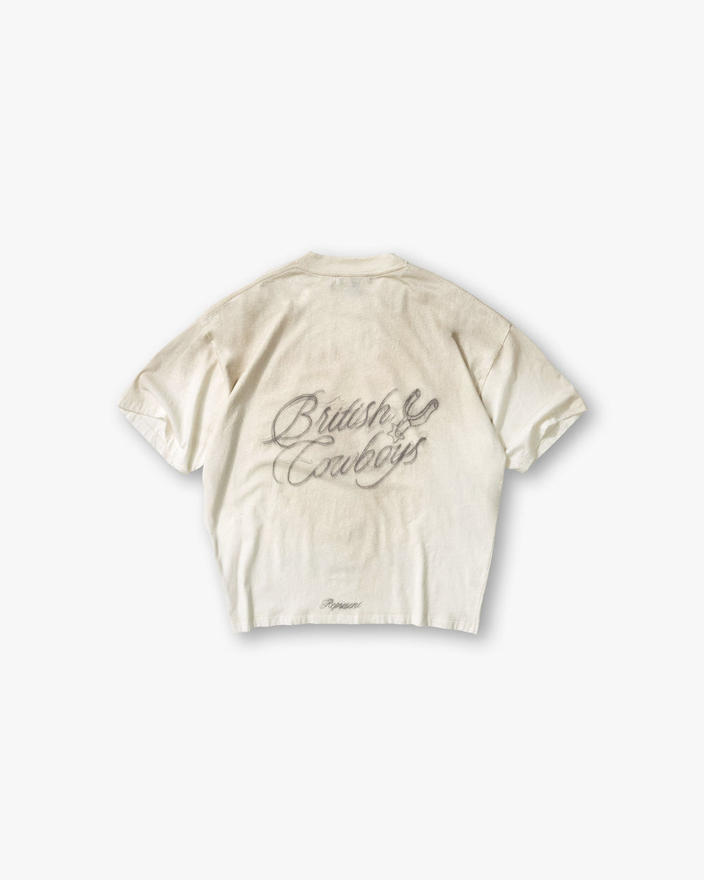 British Cowboys T-Shirt - Washed Ecru