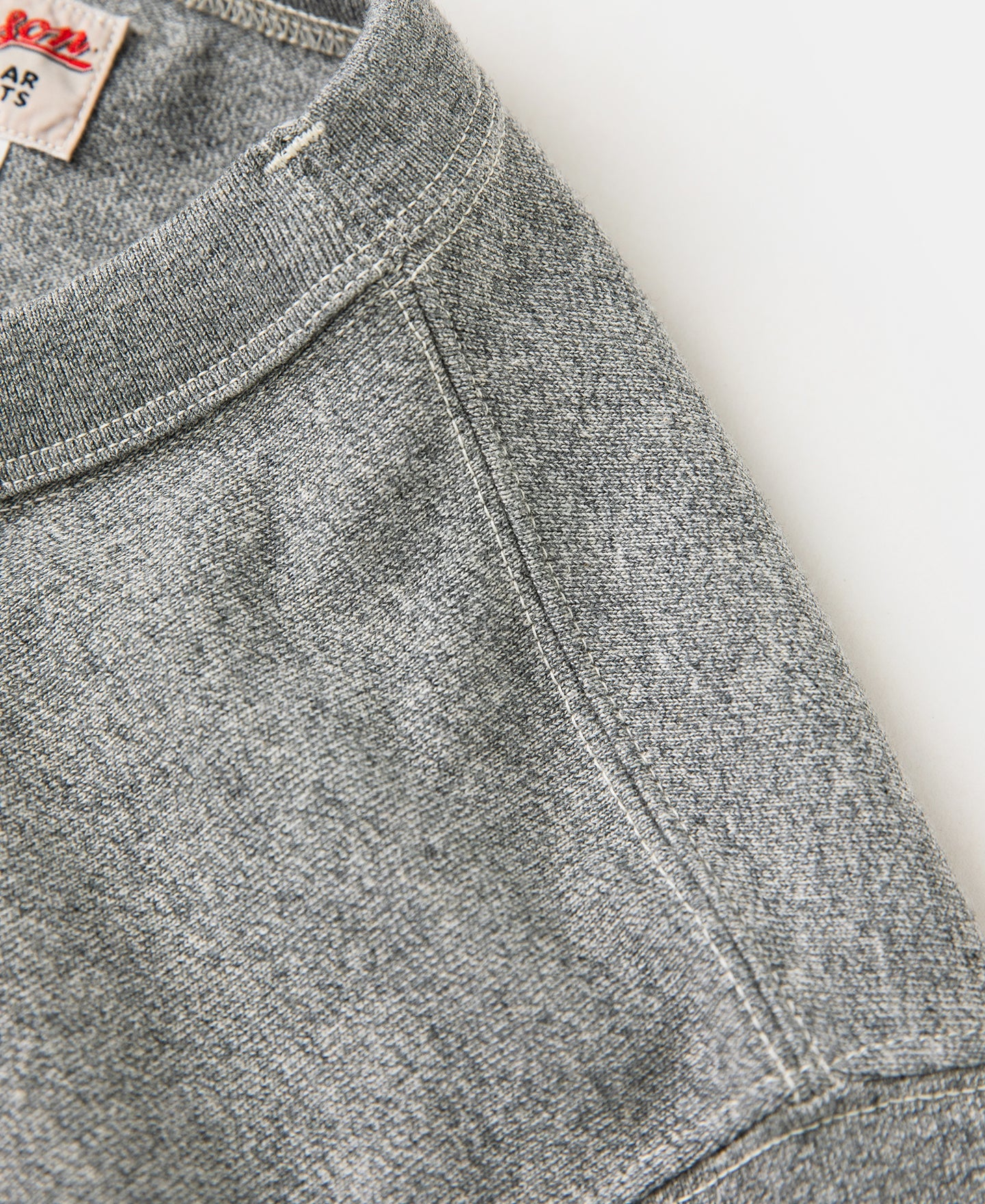 Loopwheel Tubular Athletic T-Shirt - Gray