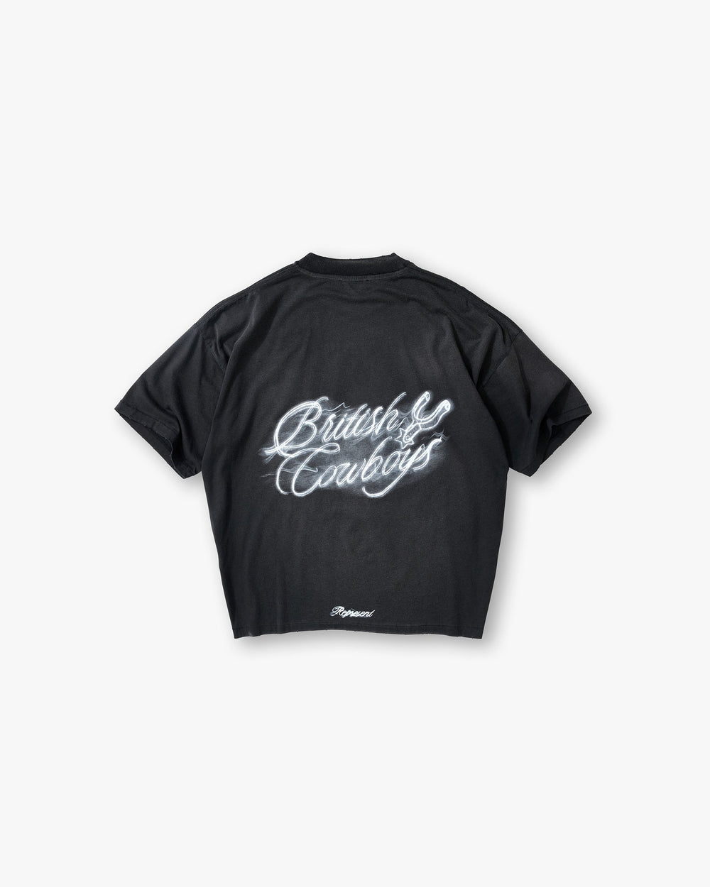 British Cowboys T-Shirt - Stained Black