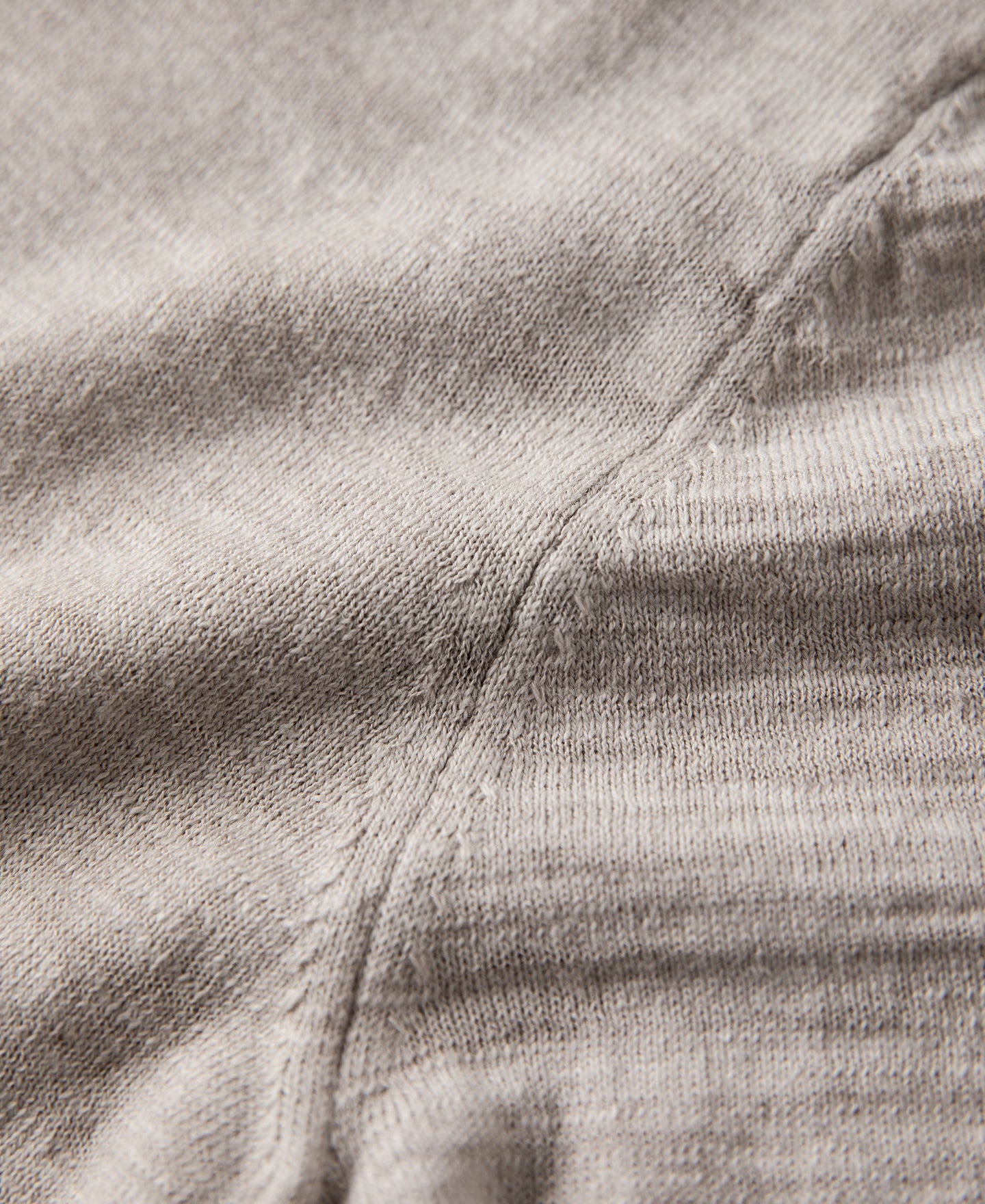 Lightweight Slub Cotton Knit Polo - Oatmeal