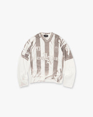 Printed Long Sleeve T-Shirt - Flat White