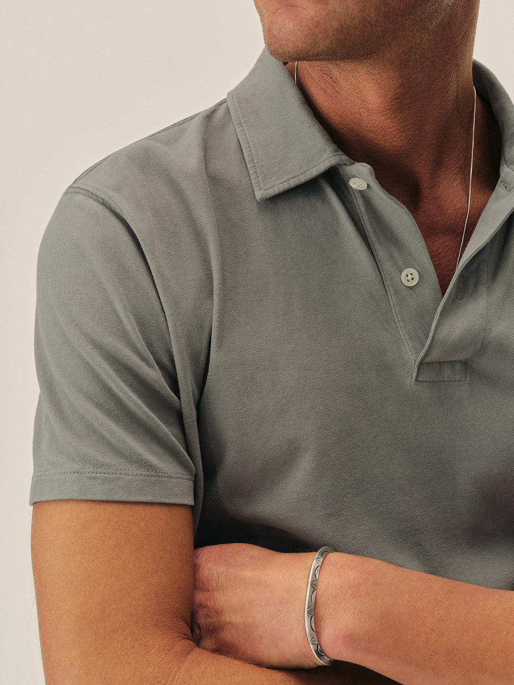 Sharkskin Venice Wash Sueded Cotton Polo