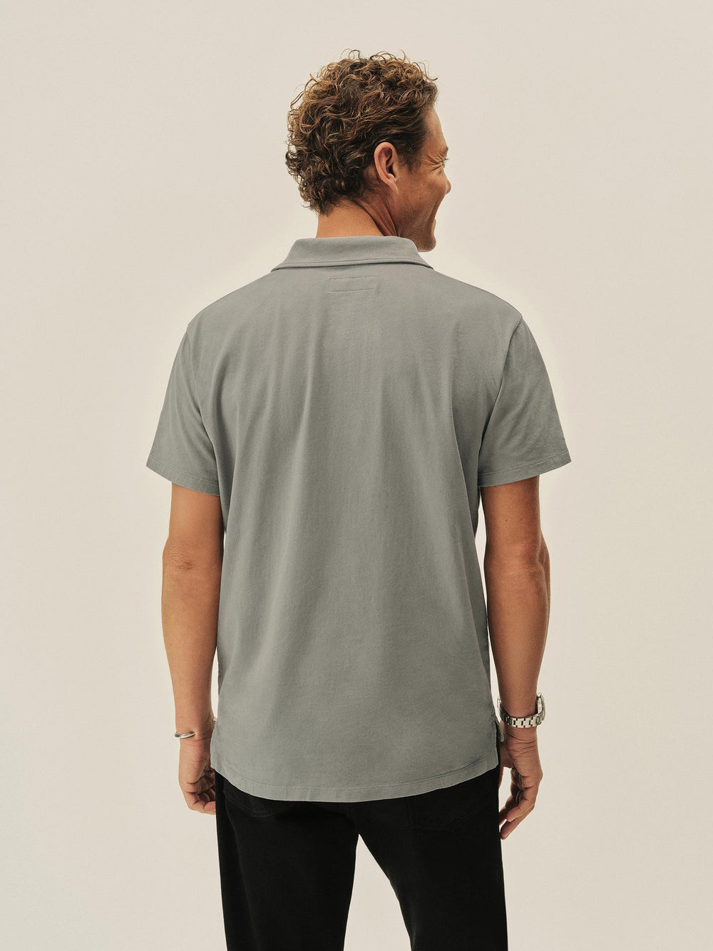Sharkskin Venice Wash Sueded Cotton Polo