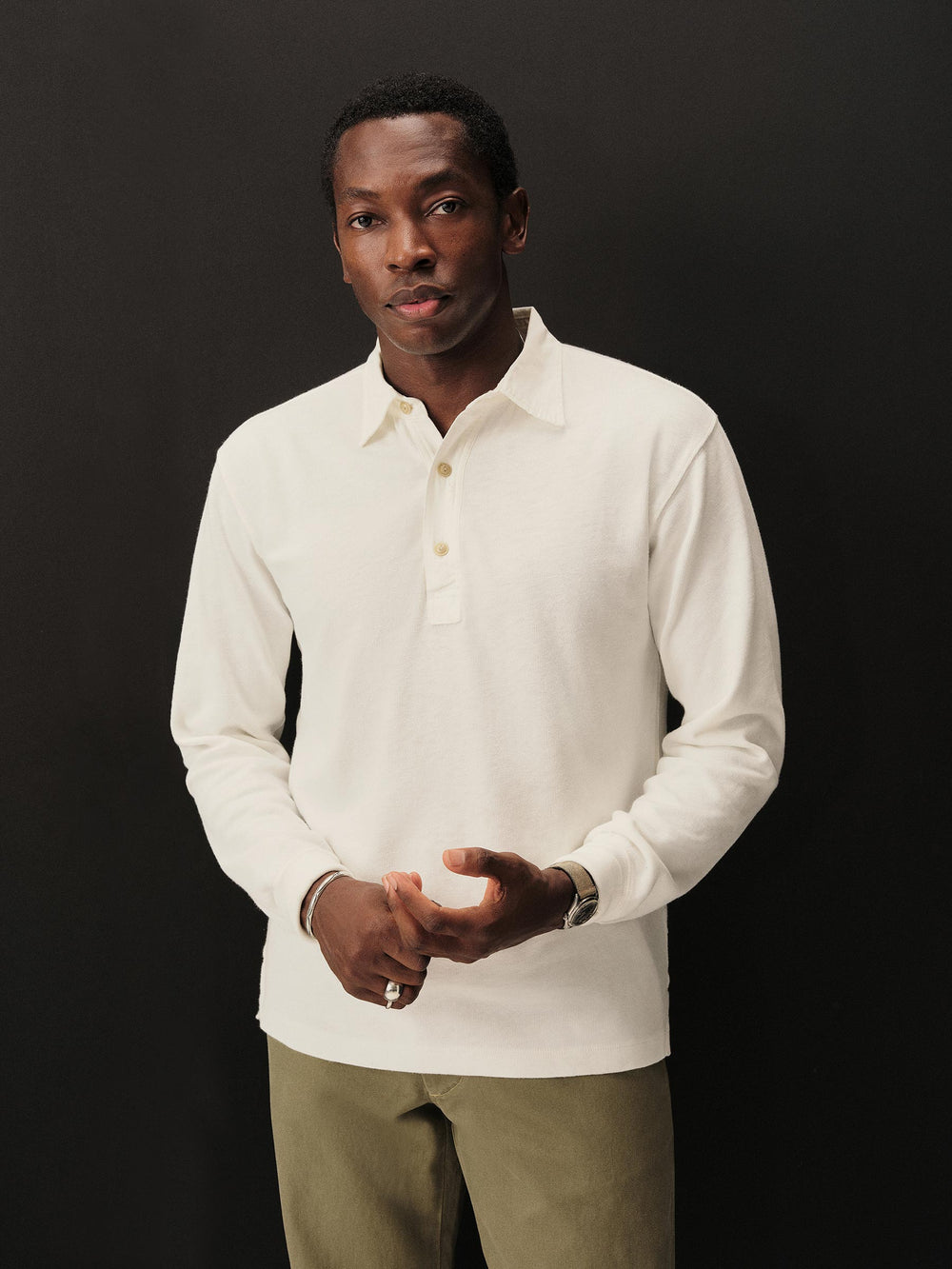 White Field-Spec Rugby Polo