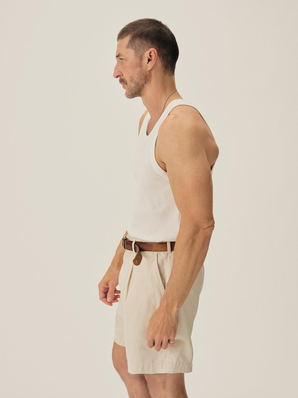 White Slingshot Cotton Tank