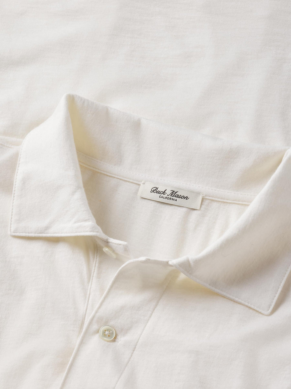 White Japanese Cool Cashmere Knit Polo