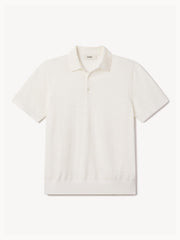 Ivory Avalon Knit Polo