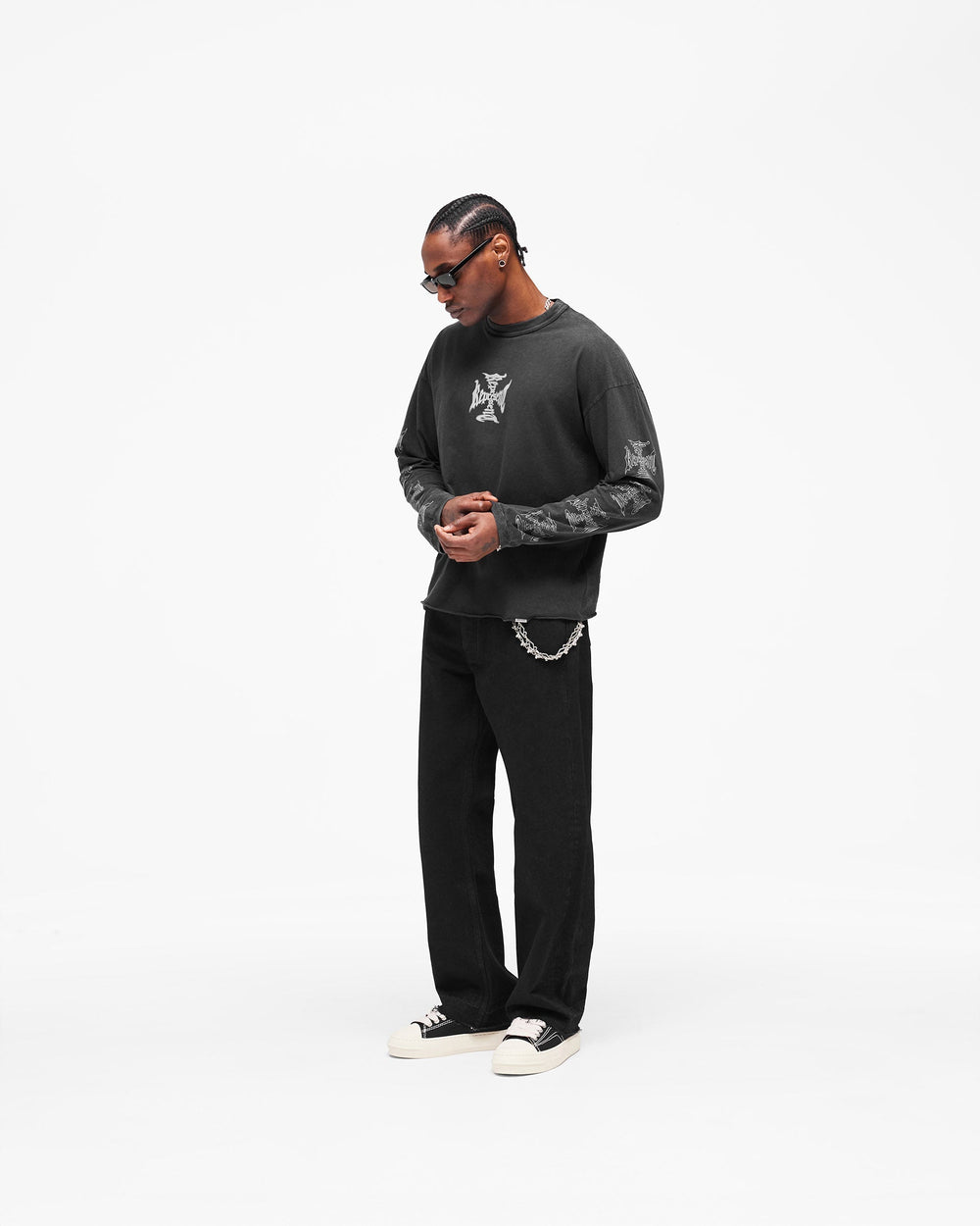 MH Long Sleeve T-Shirt - Faded Black