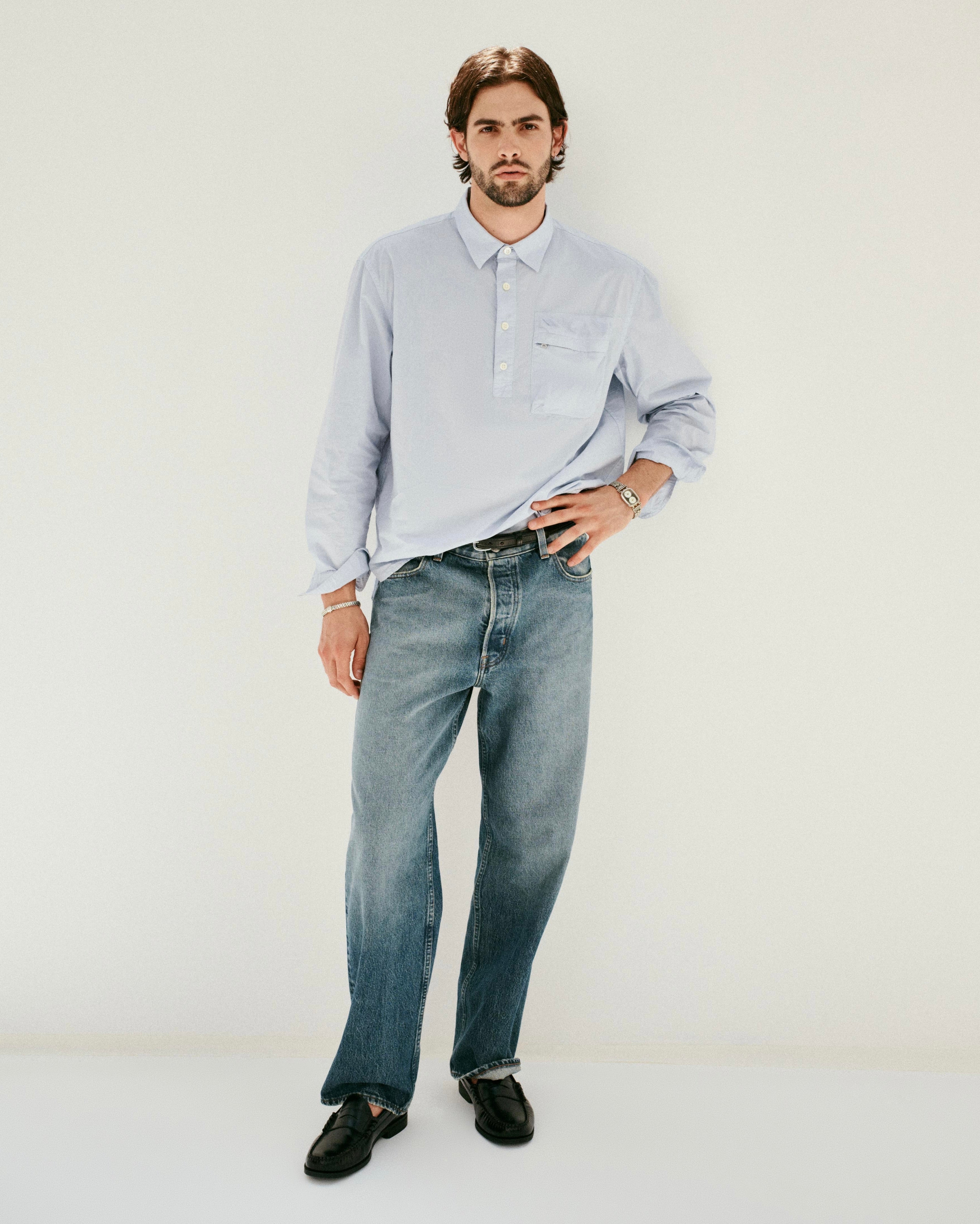 AM Relaxed Straight 5 Pocket Jean