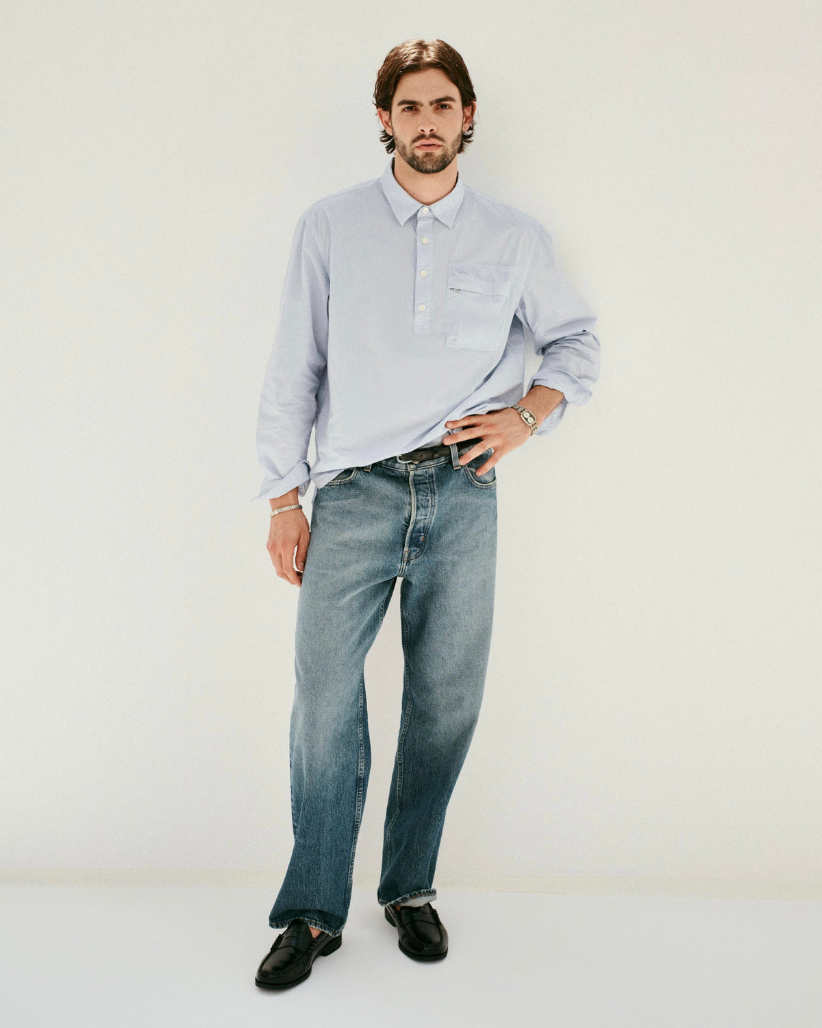 AM Relaxed Straight 5 Pocket Jean