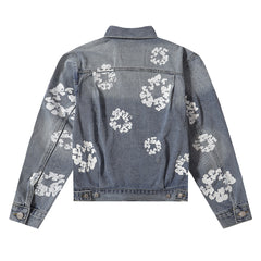 All‑Over Floral Print Streetwear Jacket