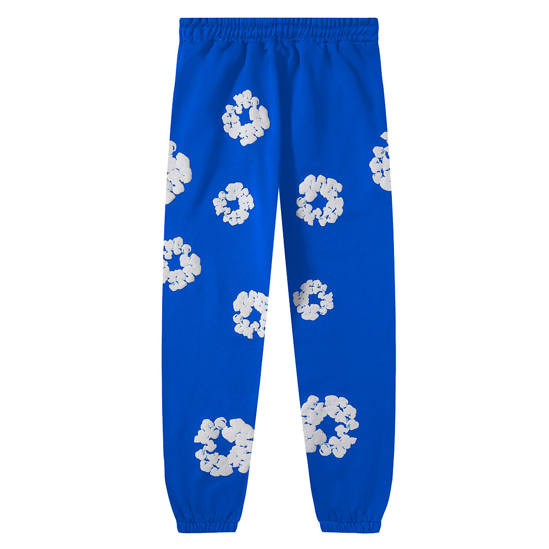 All‑Over Floral Print Streetwear 2‑Piece Tracksuit