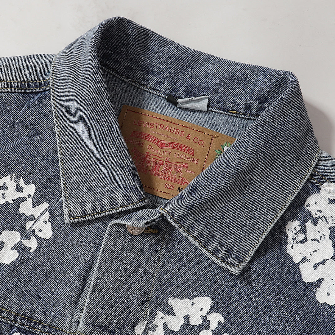 All‑Over Floral Print Streetwear Jacket