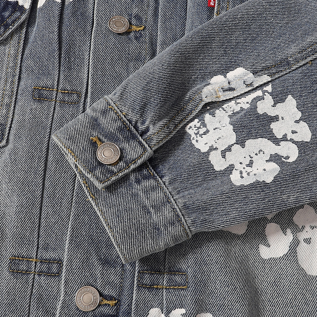 All‑Over Floral Print Streetwear Jacket