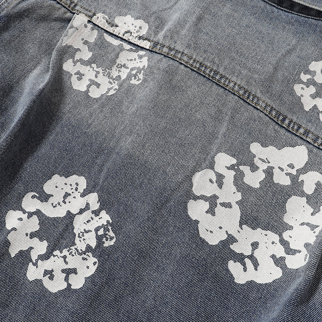 All‑Over Floral Print Streetwear Jacket
