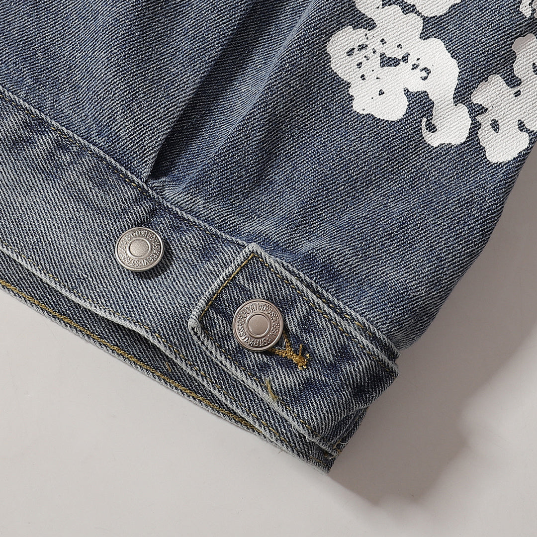 All‑Over Floral Print Streetwear Jacket