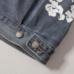 All‑Over Floral Print Streetwear Jacket