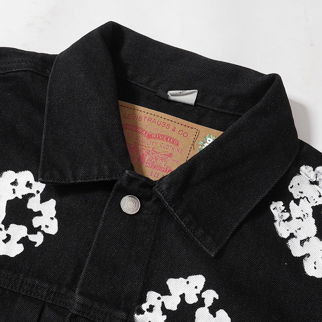 Black Denim Trucker Jacket