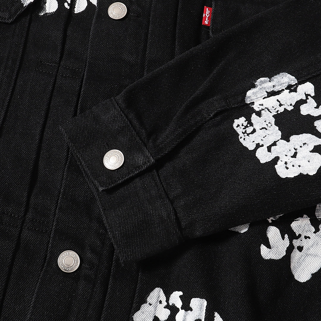 Black Denim Trucker Jacket