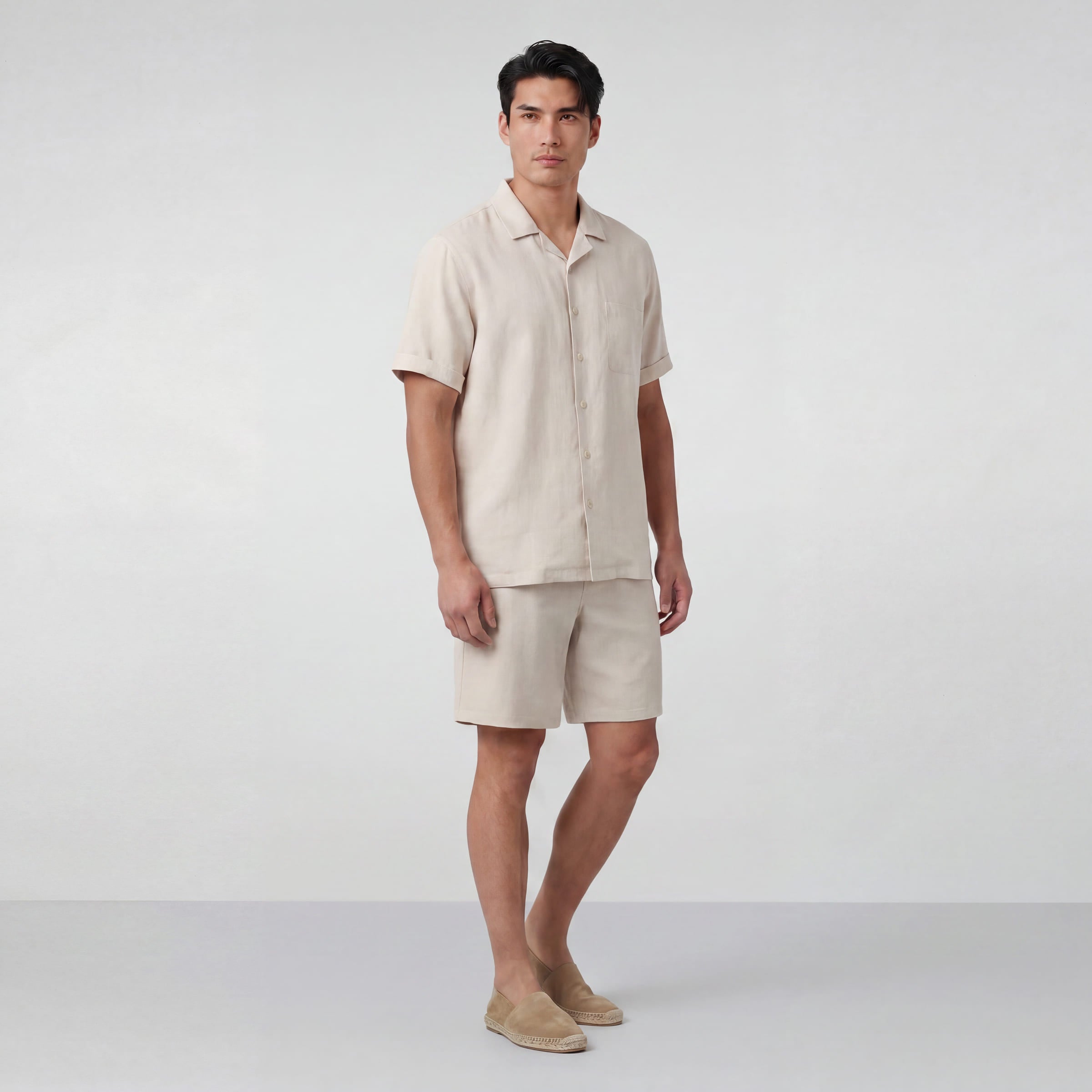 Getaway Linen Short -- Canvas