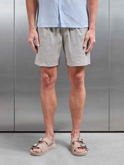 Linen Drawstring Short in Stone