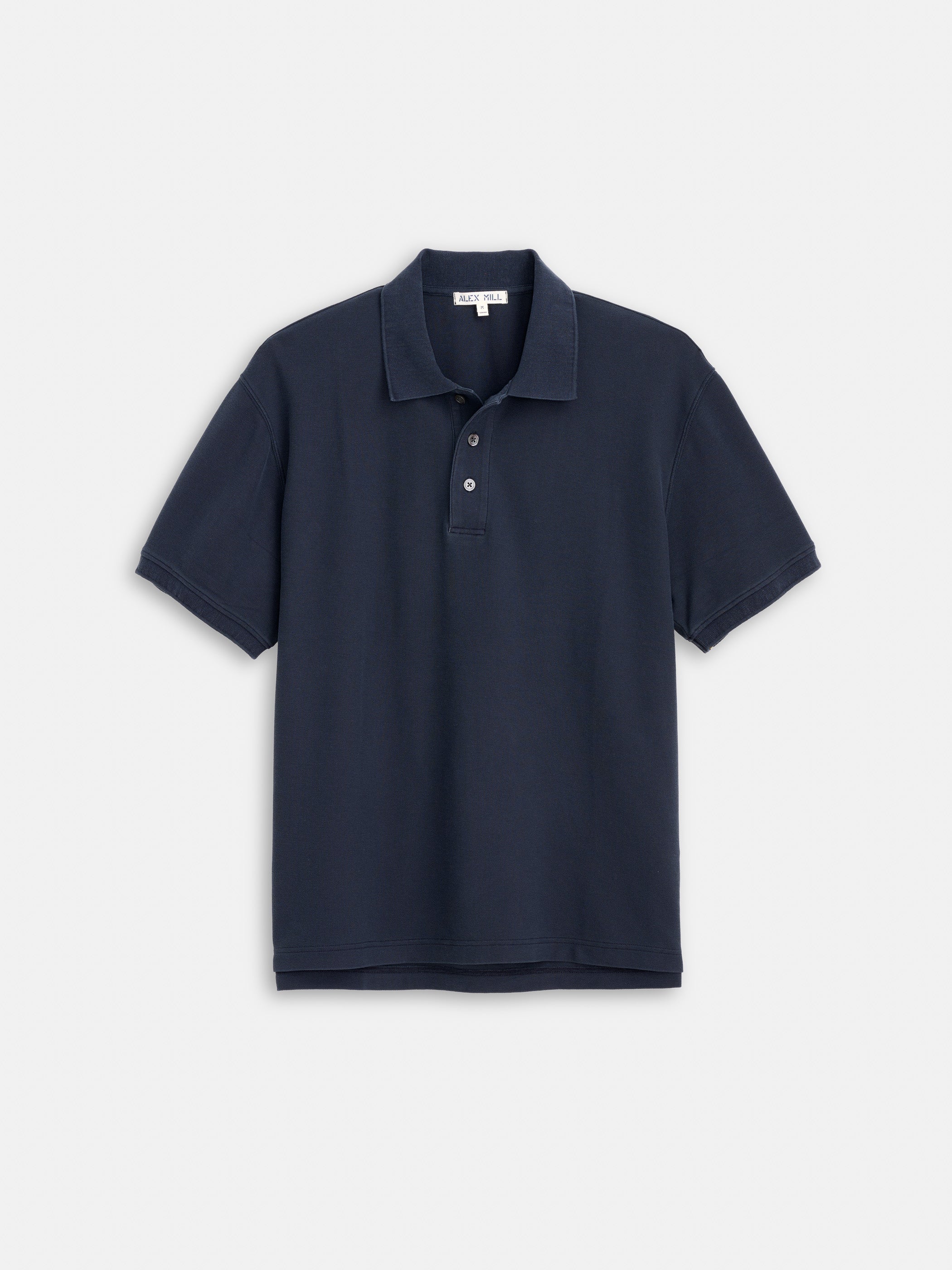 Garment Dyed Polo In Pique Cotton