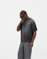 Represent Banner T-Shirt - Stained Black