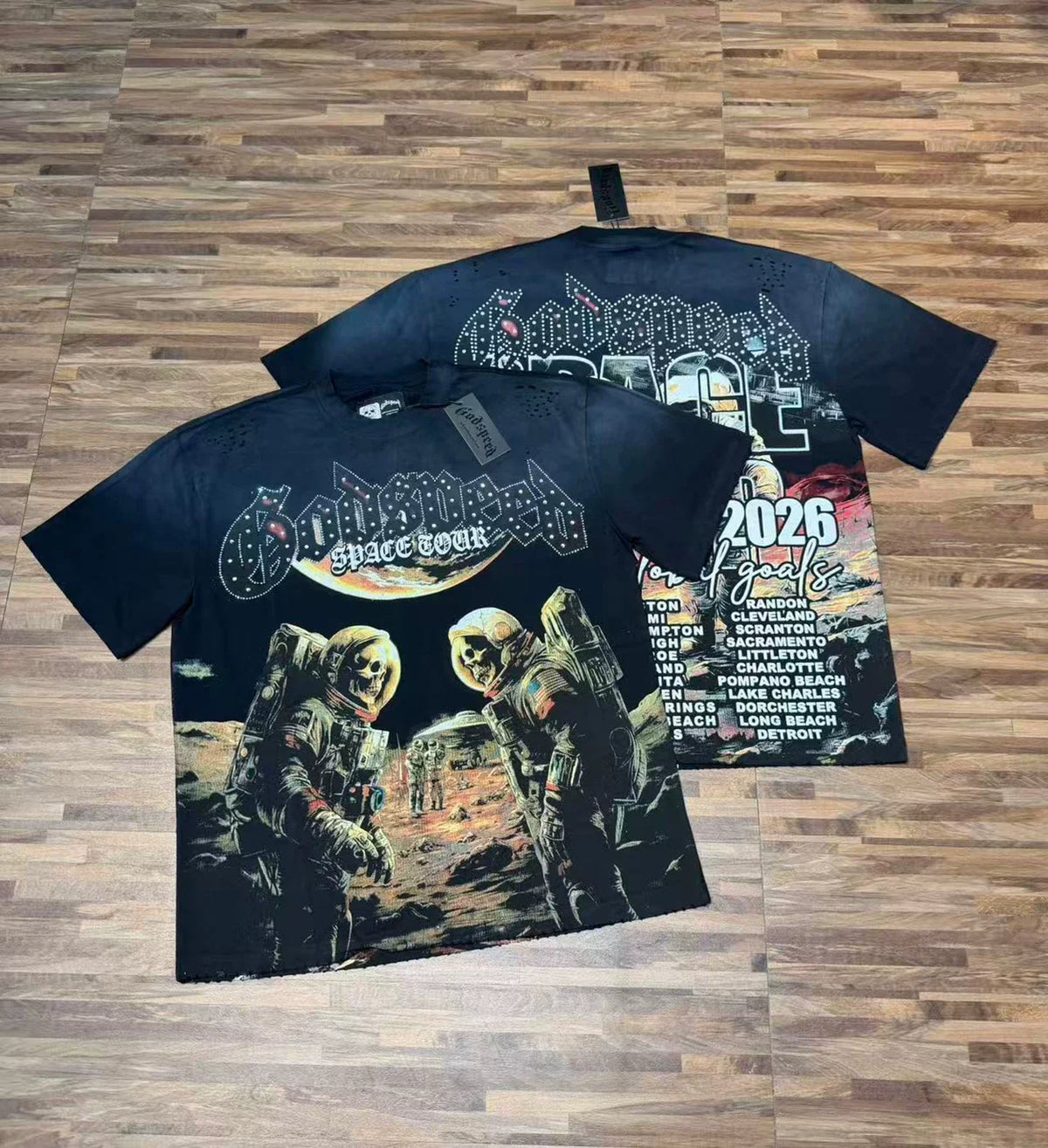 Godspeed Vintage Street Culture Graphic T-Shirt – Black