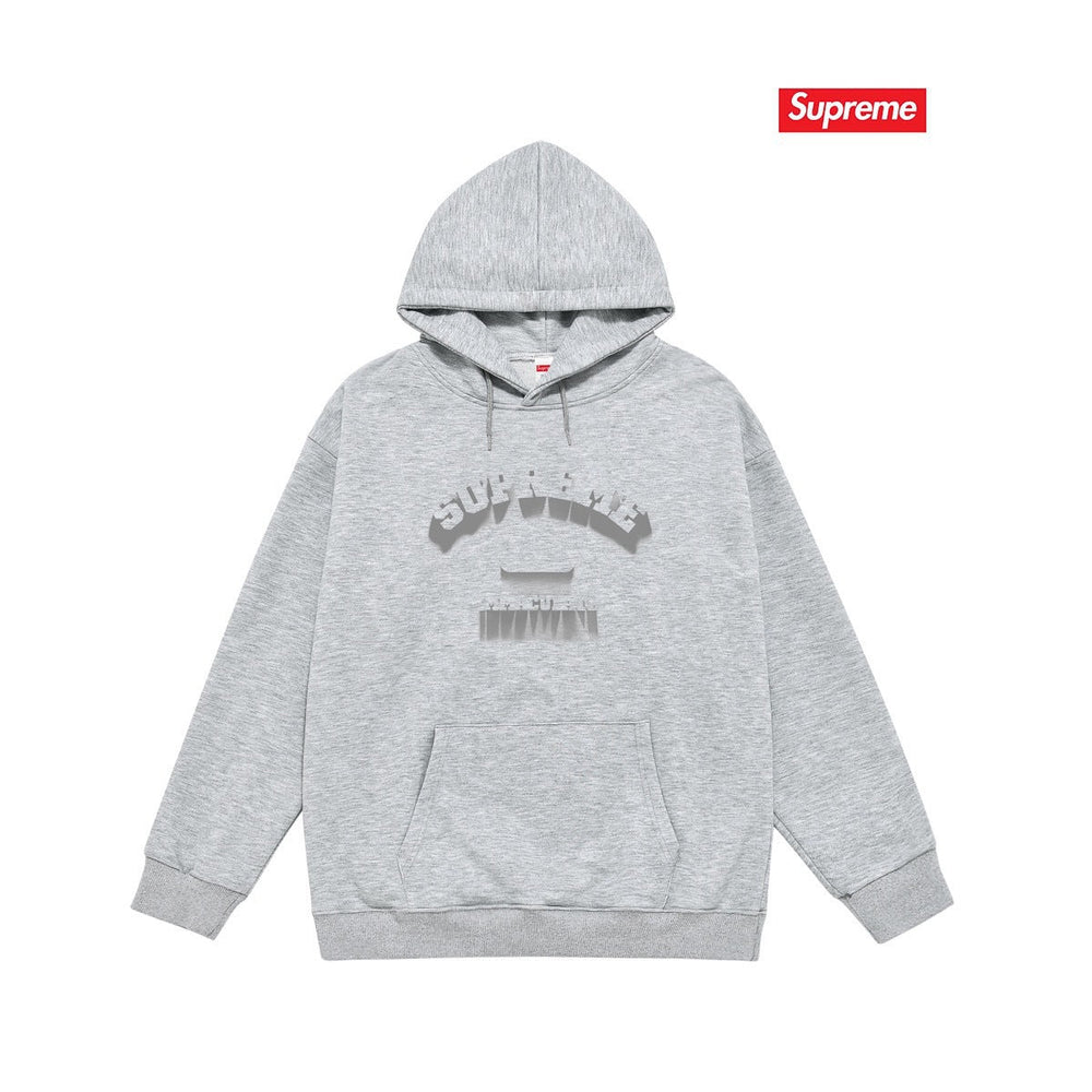 Cross border high version trendy brand Supreme letter printed hooded sweatshirt jacket, classic BOX looped hoodie for men and women (45)