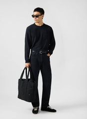 Long Sleeve Pocket T Shirt | Organic Cotton | Black