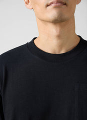 Long Sleeve Pocket T Shirt | Organic Cotton | Black