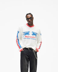 Mesh Pegasus Long Sleeve T-Shirt - Flat White
