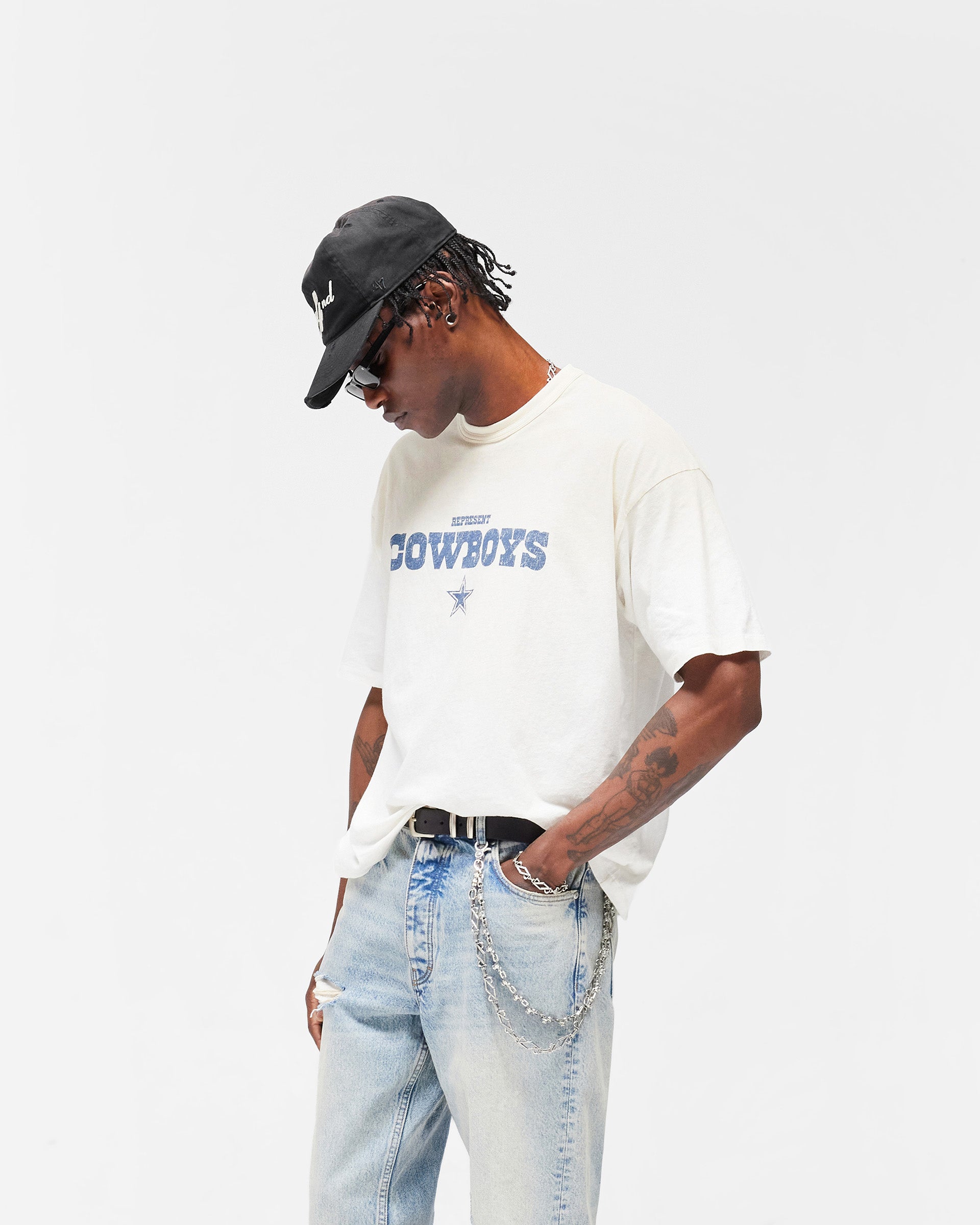 Dallas Cowboys x Represent T-Shirt - Washed Ecru