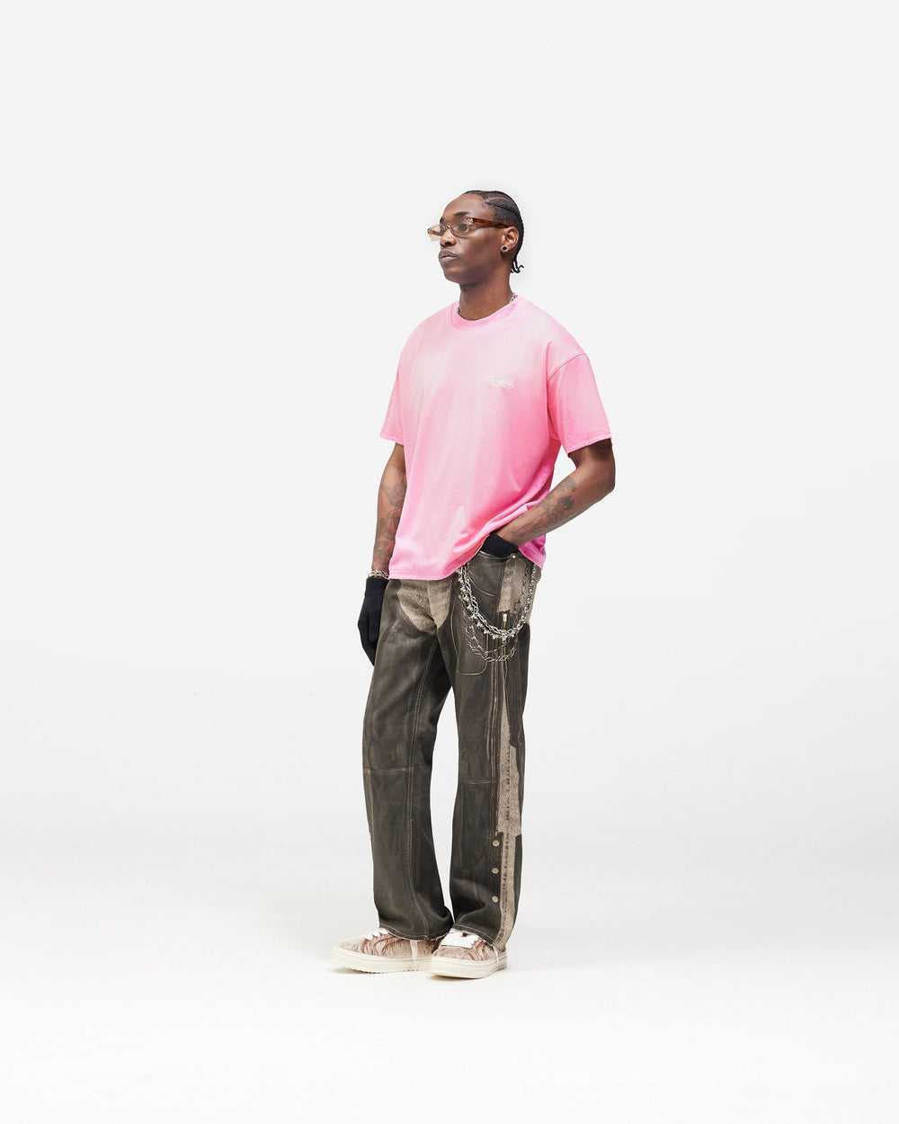 Dual Layer Script T-Shirt - Candy