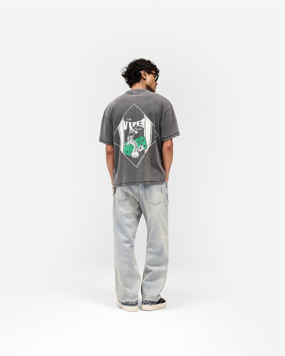 Represent x The Viper Room Dice T-Shirt - Vintage Grey